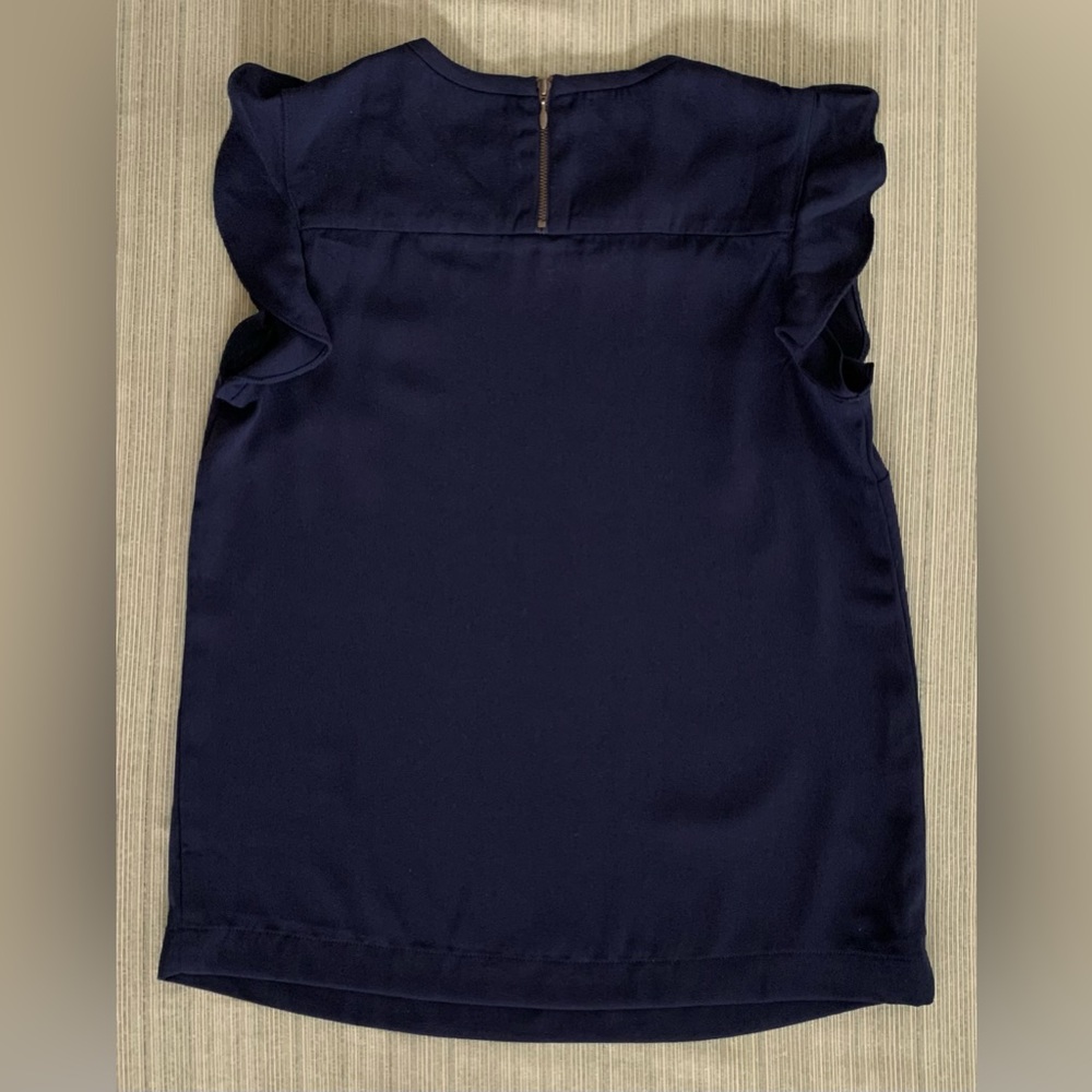 J Crew Ruffled Sleeves Blouse/Top - Picture 2 of 2